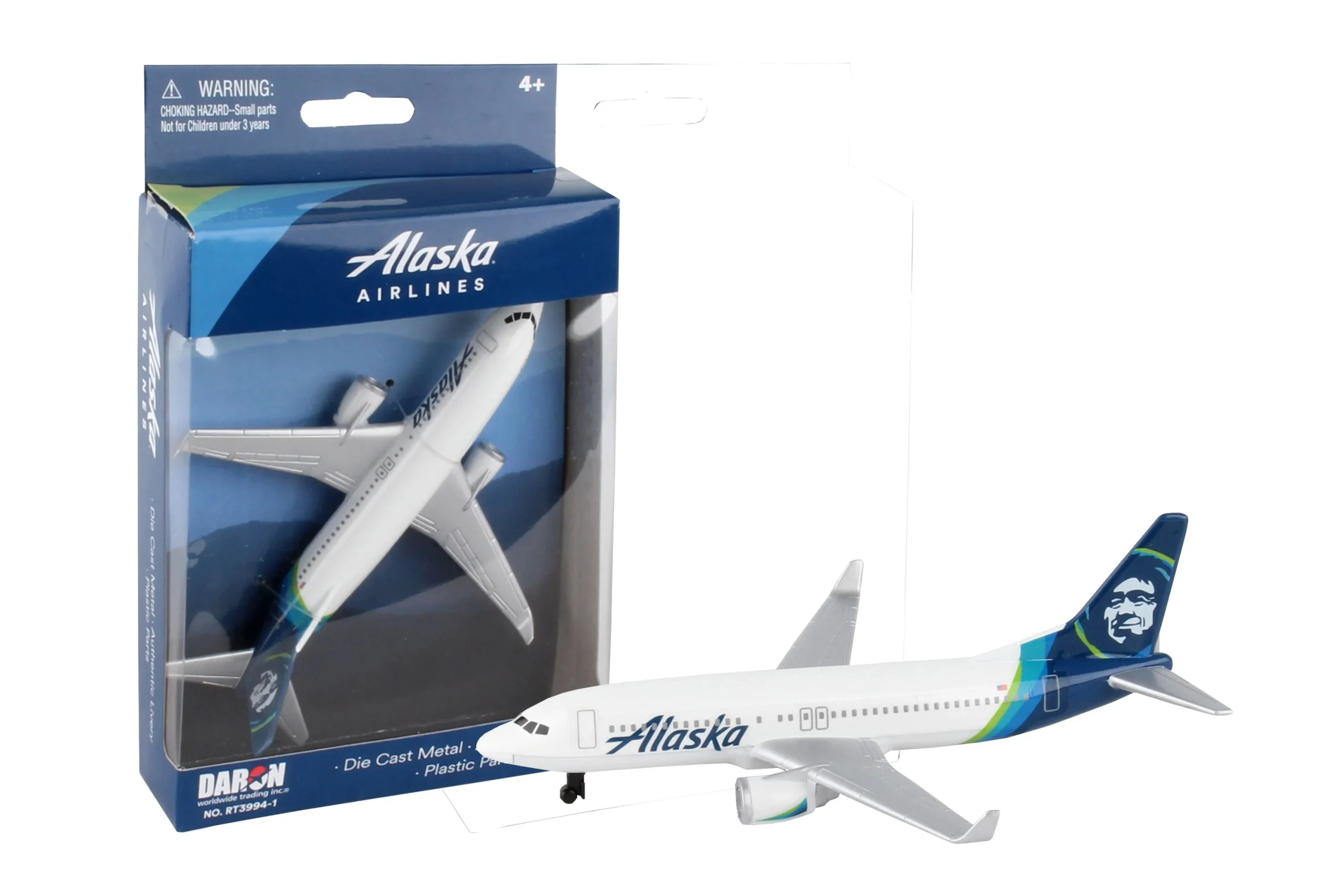 Boeing 737 Alaska Airlines Diecast Aircraft Toy - Daron