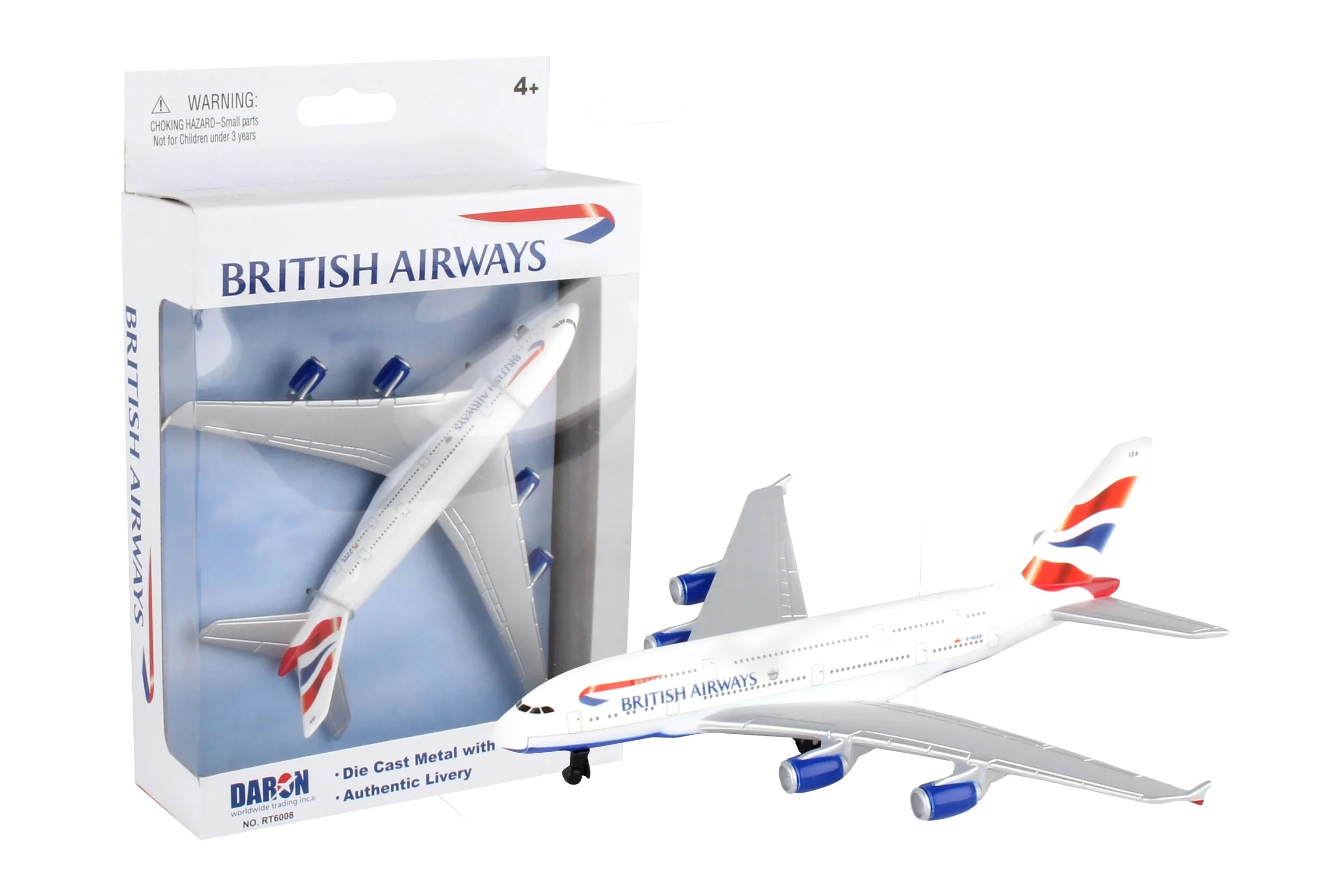 Airbus A380 British Airways Diecast Aircraft Toy - Daron