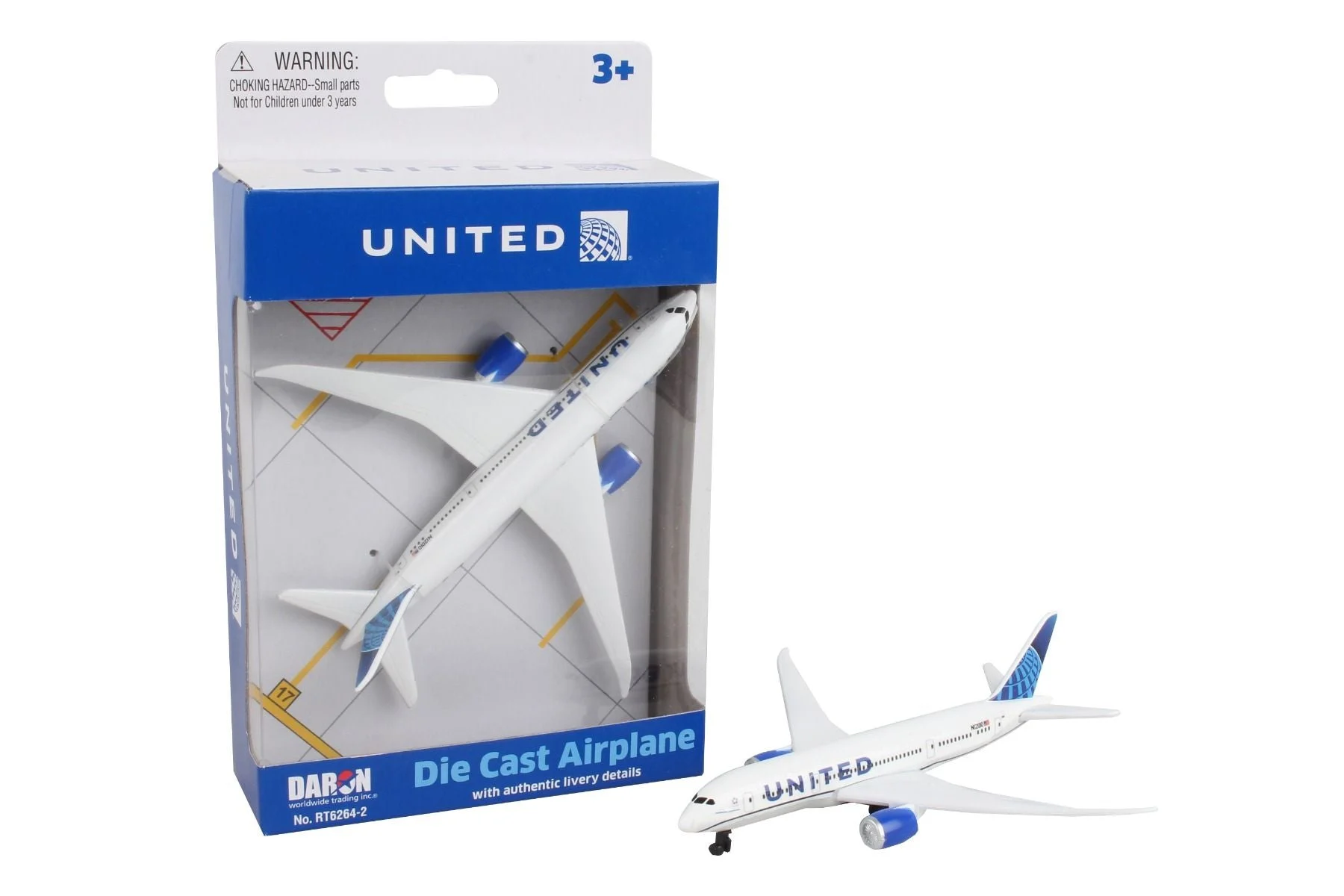 Boeing 787 United Airlines Diecast Aircraft Toy - Daron