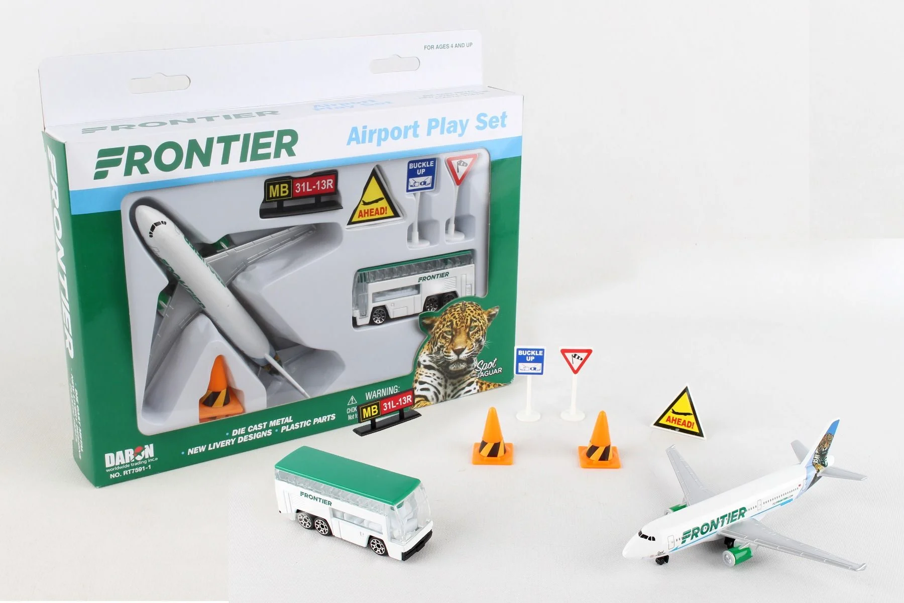Frontier Airlines Spot The Jaguar Playset - Daron