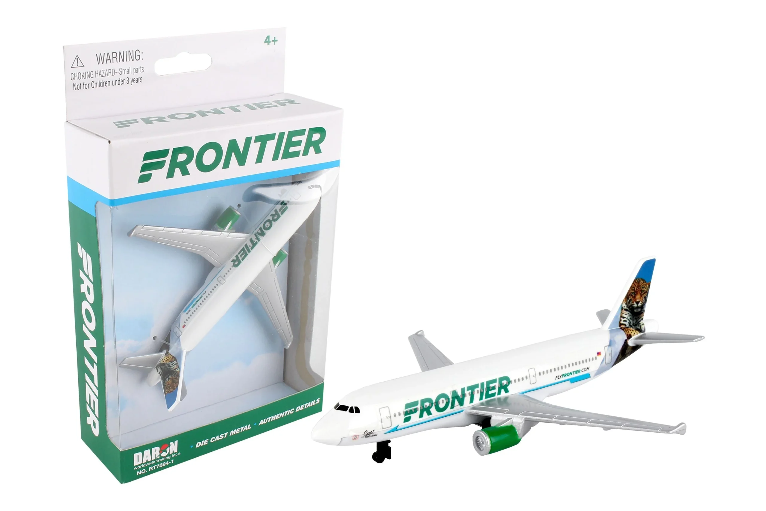 Frontier Airlines Diecast Aircraft Toy - Daron