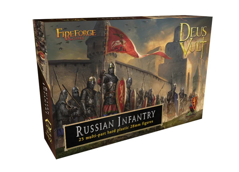 Medieval Russian Infantry, 28mm Plastic Model Figures - Fireforge Games