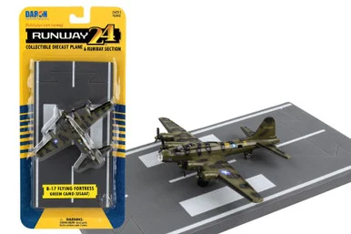 Daron Runway 24 #30 B17 Flying Fortress Green Collectible Die-Cast Plane