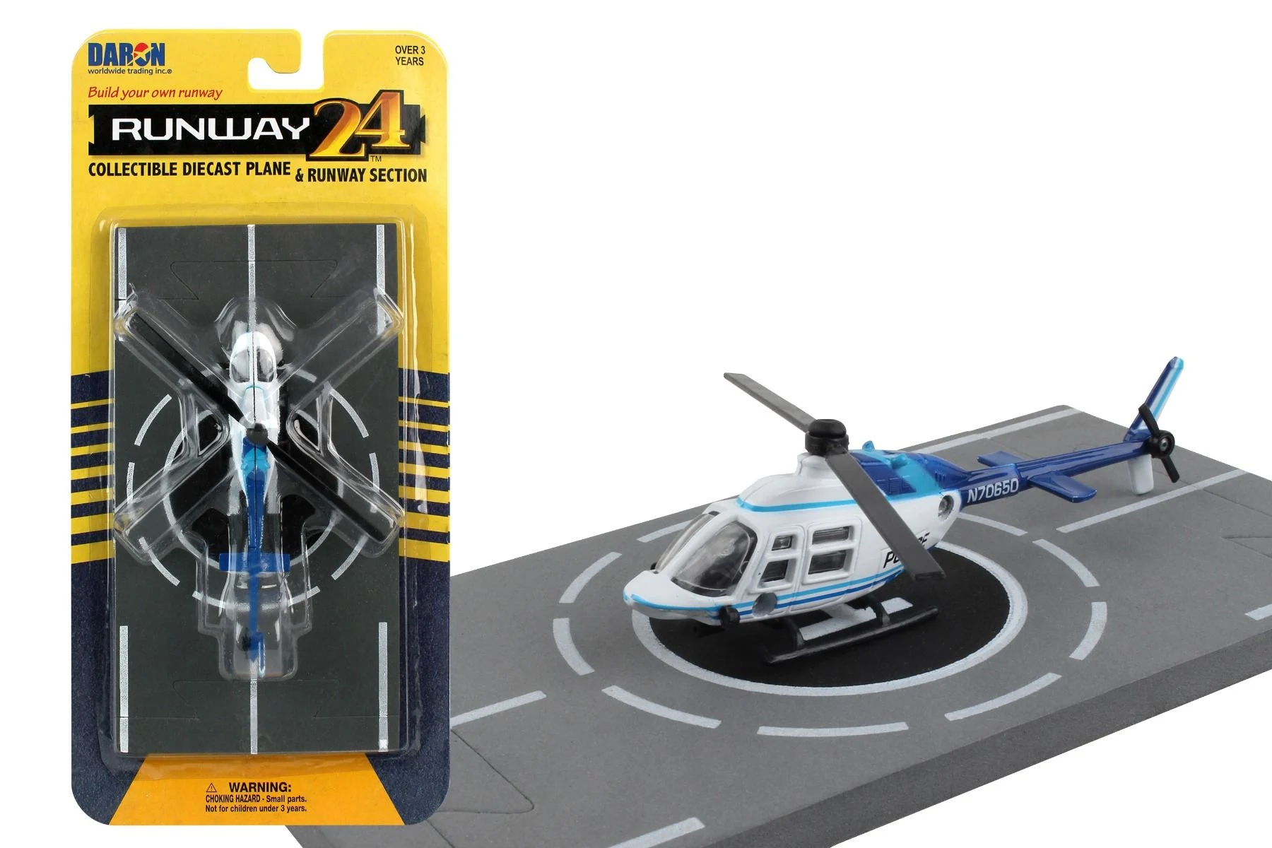 Bell 206 JetRanger Diecast Aircraft Toy - Daron