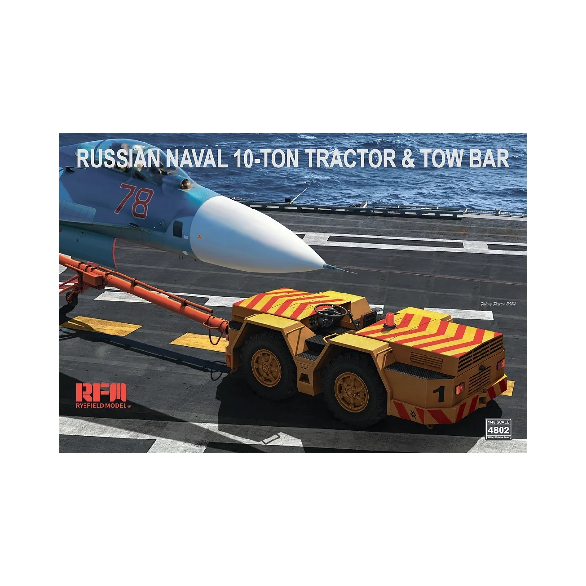 Russian naval 10-ton tractor & tow bar Model kit