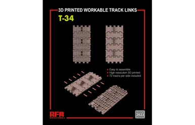1/35 Ryefield Model Workable track links for T-34 (3D printed )
