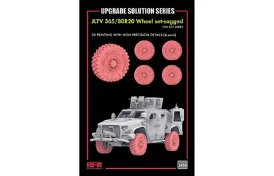1/35 Ryefield Wheel set-sagged for JLTV (Total 4 3d printed wheels)