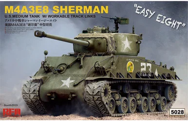1/35 Ryefield Model M4A3E8 Sherman Easy Eight with Workable Tracks