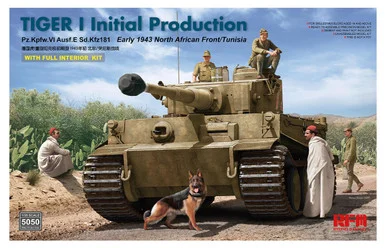 1/35 Ryefield Model Tiger I Initial Prod 1943 w/fu