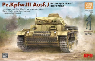 1/35 Ryefield Model PZ.KPFW. III AUSF J w/working