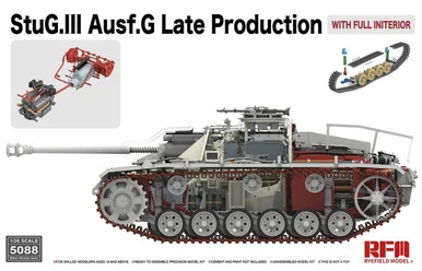 1/35 Ryefield StuG.III Ausf.G Late Production W/Full Interior