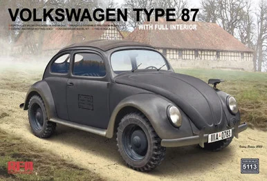 1/35 Ryefield Volkswagen Type 87 w/ Full Interior Plastic Model Kit