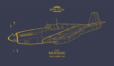 1/48 P-51B Mustang Royal Class (2 full kits) - EDUR0019