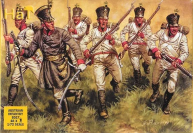 HaT Industrie 8027 Austrian Infantry 1/72 Scale Model Kit - Hat Industries