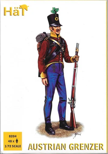 HaT Industrie 8204 Austrian Grenzer 1/72 Scale Model Kit - Hat Industries