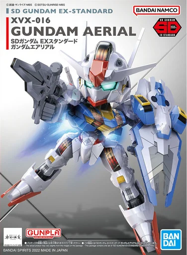 Bandai 5063031 SD EX-Standard #19 XVX-016 Gundam Aerial "The Witch from Mercury" Model Kit