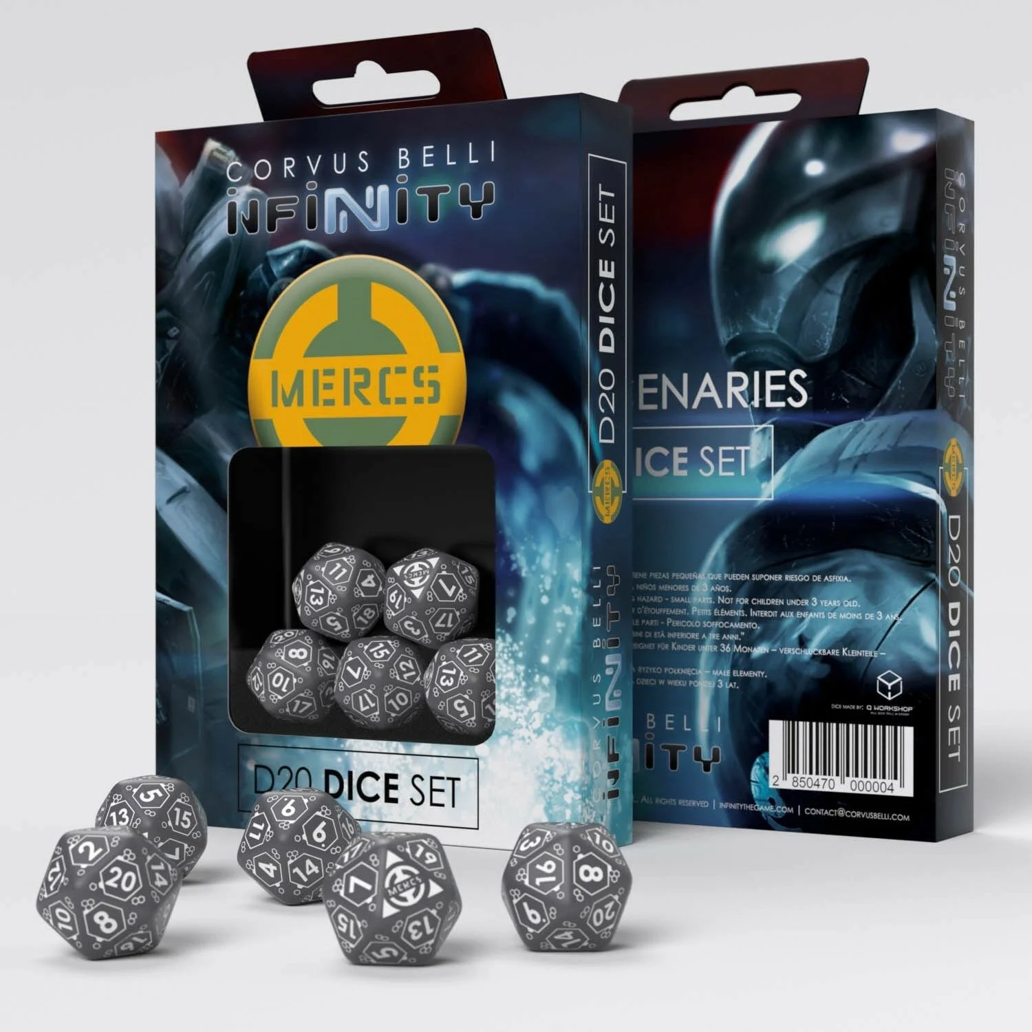 Infinity Mercenaries D20 Dice Set - Corvus Belli