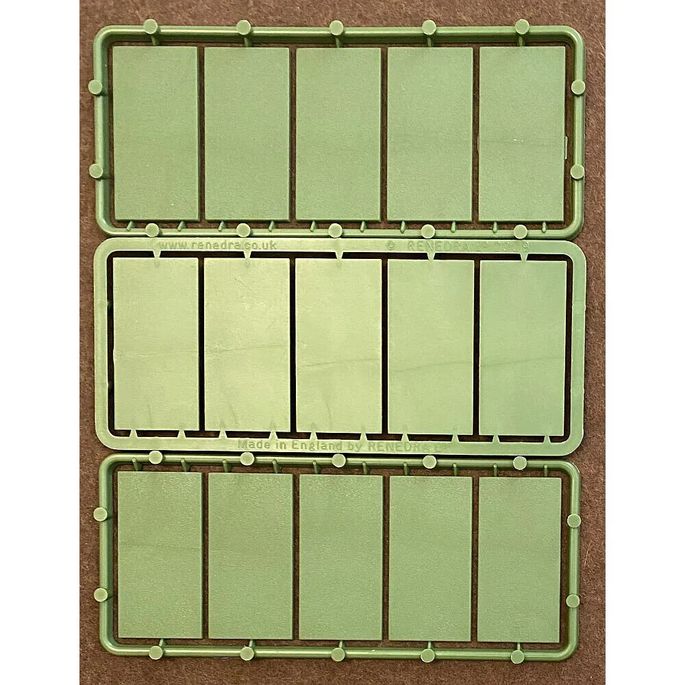 25 mm x 50 mm Plastic Bases (15) - Renedra Limited