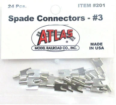 Atlas Model Railroad 201 SP1000 Spade Connectors 24 Pack