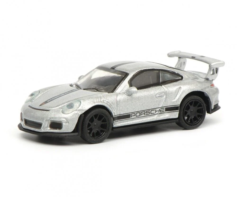 Porsche 911 GT3 RS (997) (Silver) 1:87 (HO) Scale Diecast Model - Schuco