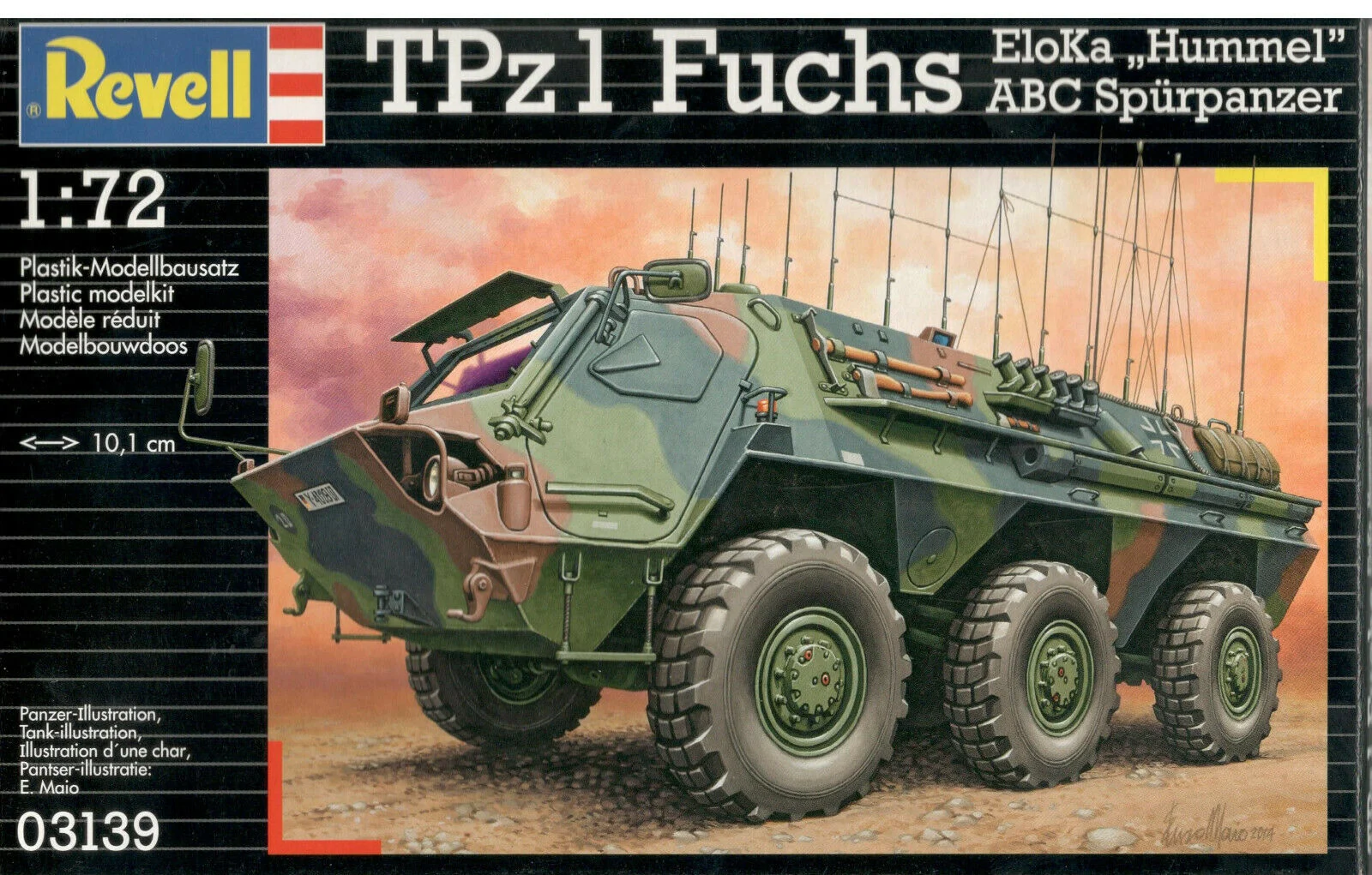 Tpz1 Fuchs EloKa “Hummel” Or ABC Spurpanzer 1/72 Scale Model Kit - Revell Germany