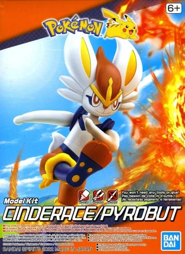 Bandai 2601813 Pokemon Cinderace / Pyrobut Model Kit