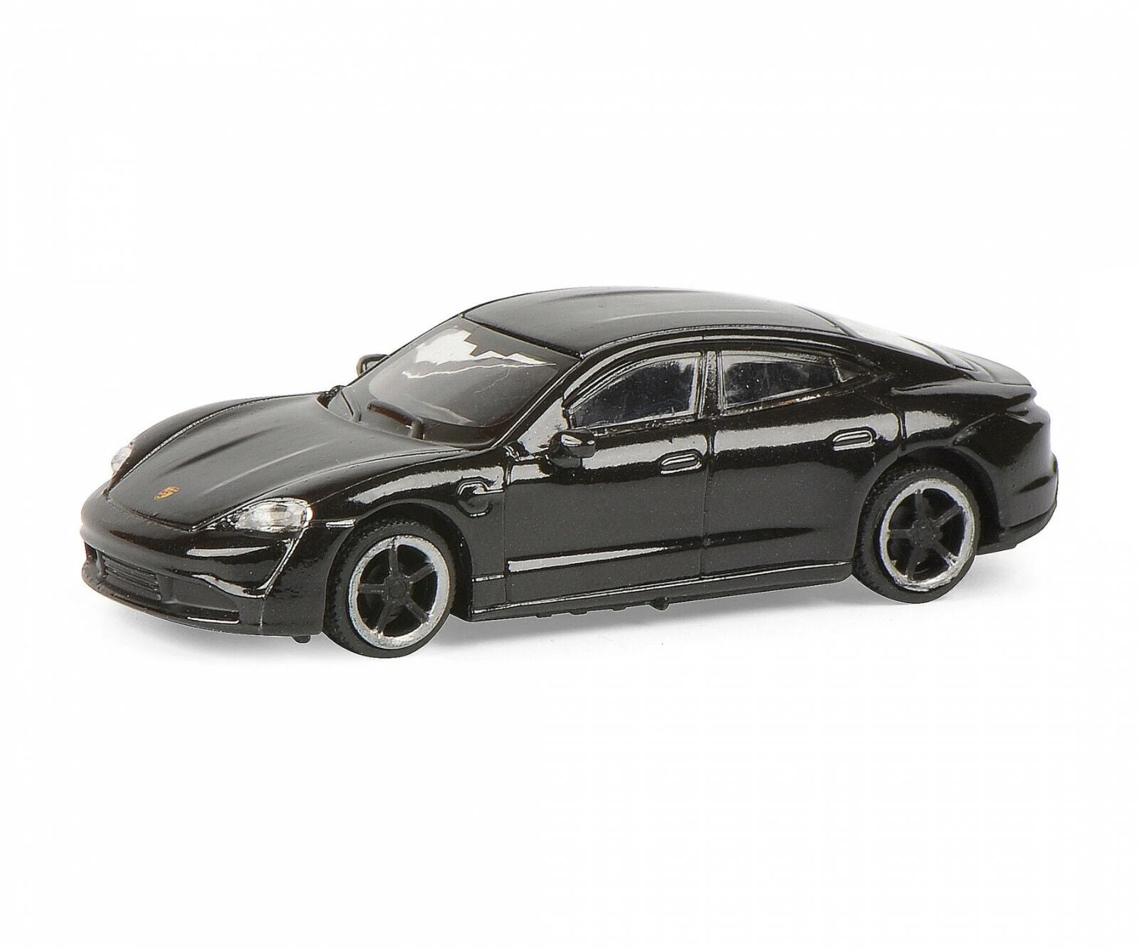 Porsche Taycan Turbo S (Black) 1:87 (HO) Scale Diecast Model - Schuco