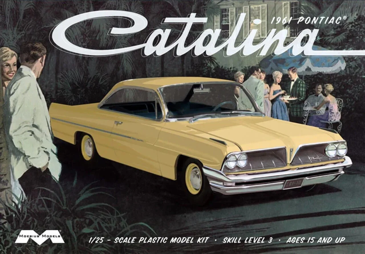 1961 Pontiac Catalina 1:25 Scale Model Kit - Moebius Models