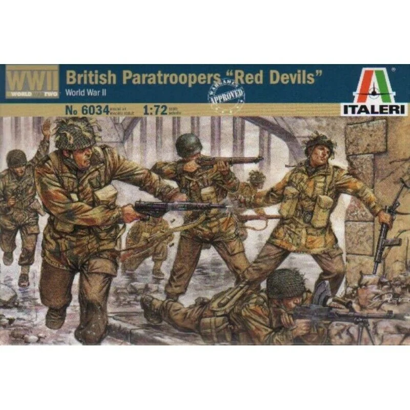 British Paratroopers “Red Devils”, 1/72 Scale Plastic Figures Kit - Italeri