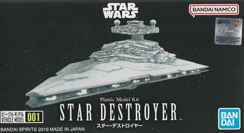 Star Wars Vehicle #001 Star Destroyer, 1/14500 Scale Plastic Model Kit - Bandai
