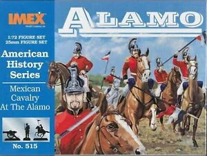 Mexican Cavalry At The Alamo, 1/72 Scale Plastic Figures - IMEX
