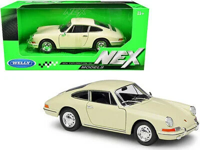 Porsche 911 (Cream), 1/24 Scale Diecast Car - Welly