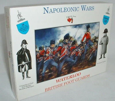 Napoleonic Wars: Waterloo British Foot Guards 1/32 (54 mm) Scale Model Plastic Figures - A Call To Arms