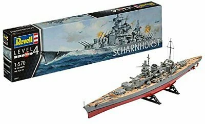 Scharnhorst Battleship WWII, 1/570 Scale Model Kit - Revell Germany