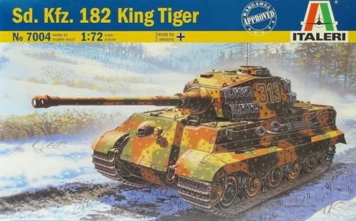 Sd.Kfz. 182 “King Tiger” Tank WWII, 1/72 Scale Model Kit - Italeri