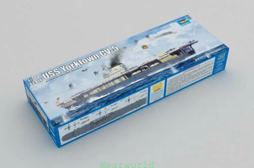 USS Yorktown Aircraft Carrier CV-5, 1:700 Scale Model Kit