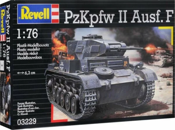 PzKpfw II Ausf. F 1/76 Scale Model Kit - Revell Germany