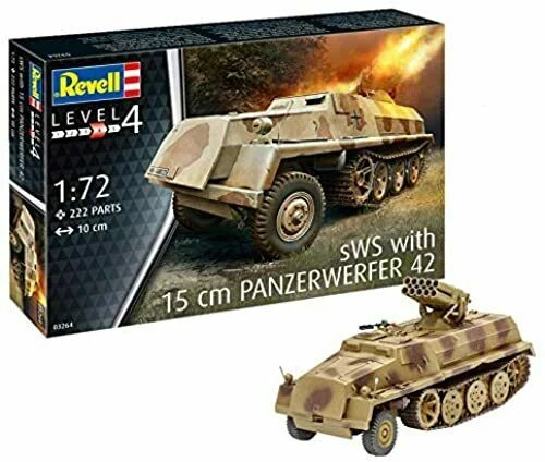 sWS Halftrack w/15cm Panzerwerfer 42 Gun 1/72 Scale Model Kit - Revell Germany