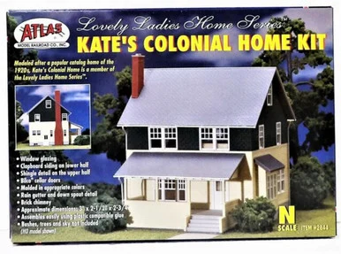 Atlas Model Railroad 2844 N Kates Colonial Home Kit