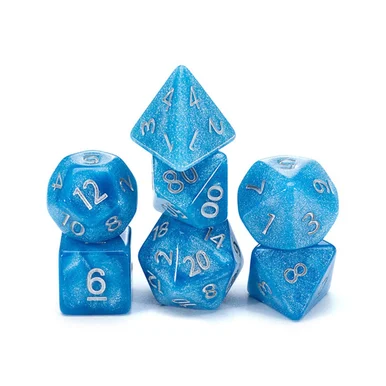 Gate Keeper Games GKGMD3-7d: Mercurial Dice: Pluto 7 Dice Set