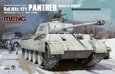 Meng Model TS46 1/35 SdKfz 171 Panther Ausf A Early German Medium Tank - Meng Models