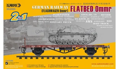 1/35 Sabre Model German Railway FLATBED Ommr (2 in 1)