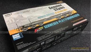 1/35 Sabre Model Genuine SSyms German Railroad SCHWERER PLATTFORMWAGEN