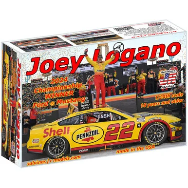 Salvinos JR Models PF2024JLPX 2024 Ford Mustang NASCAR Cup Series Champion 1/24 Scale Model Kit