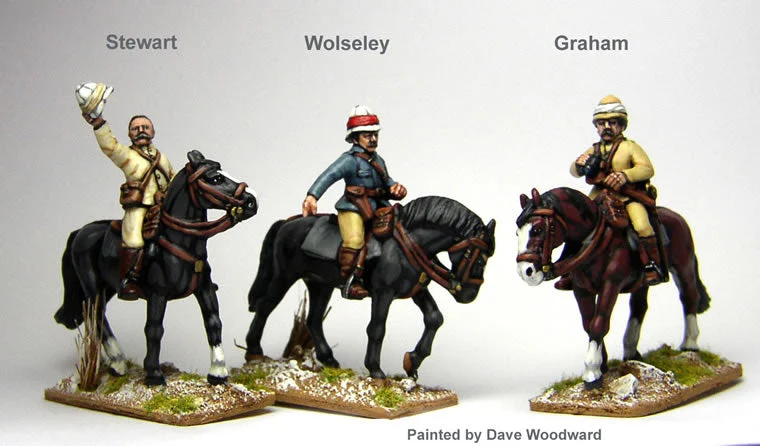 Sudan British High Command, 28 mm Scale Model Metal Figures - Perry Miniatures