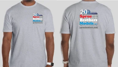 SBM081 Sprue Brothers Models 20th Anniversary Commemorative T-Shirt (Sizes: S to 5XL)