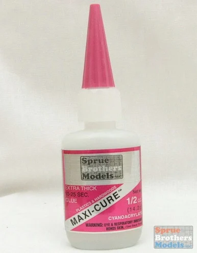 SBMBSI111 SB Models Maxi-Cure Gap Filling Cyanoacrylate (CA) Glue 1/2oz #BSI111