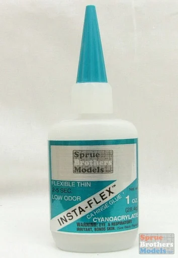 SBMBSI119 SB Models Insta-Flex Flexible Thin Cyanoacrylate (CA) Glue 1oz #BSI119