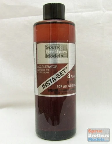 SBMBSI152 SB Models Insta-Set Cyanoacrylate (CA) Glue Accelerator 8oz #BSI152
