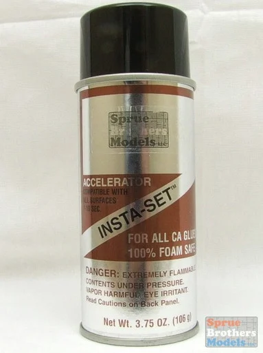 SBMBSI155 SB Models Insta-Set Cyanoacrylate (CA) Glue Accelerator 3.75oz Spray #BSI155